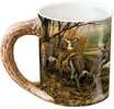 The raised, nature-themed images and sculpted handles make these stoneware mugs cherished collectibles. Microwave and dishwasher safe. Holds 16 oz. Produced exclusively by Wild Wings. 16 oz., 4Â½" hig...