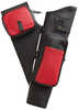 Neet NT-2100 Leather Target Quiver Black with Red Pockets RH