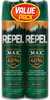 Repel Sportsmen Max provides hours of effective protection from mosquitoes, ticks, black flies, gnats, chiggers, no-see-ums, sand flies, deer flies, fleas, biting flies and other biting insects. Non-g...
