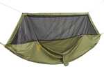 The Hover Screen Hammock features a durable metal components, strong nylon fabric/webbing/thread, and adjustable canopy, and integrated storage sack.