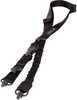"QD connectors with female connector for 2-point to single point conversion;1.25"" of soft webbing;Limited bungee locks out around 6 inches;Tail-free design;Extra webbing under the buckle for a smooth...