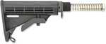 RRA 6-position carbine stock with required components. Includes buffer tube, receiver lock plate, castle nut, rear sling swivel, buffer, and buffer spring.