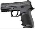 Hogue HandAll Beavertail Grip Sleeve Black Sig Sauer P320 Compact