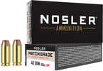 Nosler Match Grade Handgun Ammunition 40 S&W 150 gr. HG JHP 50 rd. Model: 51181