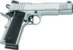 Charles Daly 1911 Semi Auto Single Action Superior Pistol in 45 ACP.  The 5 in barrel is fitted in a chrome finished steel slide which has front and rear cocking serations and low profile 3 dot Novak ...