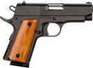 Rock Island GI Standard CS 1911 Pistol in 45 ACP 3.2 in. Black Parkerized.  7 rd. magazine.  Smooth wood grips.  G.I. Blade front and slot rear black sights.