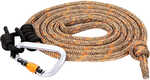 000 lbs (11mm rope) strength;1/2? x 8? double braid (11mm rope);5? Factory-spliced/sewn loop;Timber Brown/Orange"