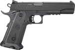 "Slide/Barrel Finish: Black;Barrel Length: 5"";Caliber: .45 ACP;Capacity: 11;Frame Description: Polymer Frame with Picatinny Rail & Beavertail;Frame Finish: Black;Grips: Black Checkered Polymer;Safety...