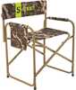The Summit Director Chair offers a large seat made of 600-denier camo fabric and a strong powder-coated steel frame. The Director Chair is rated up to 225 pounds and folds compact for easy transport i...