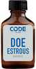 Through years of extensive research and testing, Code Blueâ„¢ Synthetic Doe Estrous has been scientifically formulated to replicate the smell and performance of natural doe estrous urine. Unlike real ...