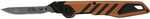 Allen 18931 Mossy Oak Gamekeeper Switchback 5.50" 60A Stainless Steel Drop Point Black/Orange Handle Folding