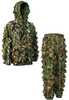 Unlike traditional ghillie suite, the 3D leaves do not catch onto branches, pick up twigs and stickers. The suit stays relatively dirt free, keeping you light on your feet.  Included: Carry Bag, 2-Pie...