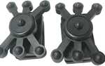 Soft polymer material dampens limb vibration and noise. Install easily with the provided screws without a bowpress.