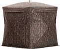 "180-degree visibility with full-panel see-through mesh system;Minimizes exterior glare for hunter's advantage;Silent slide window system adaptable for bow and gun hunters;58"" x 58"" footprint;66"" h...