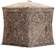 "180-degree visibility with full-panel see-through mesh system;Minimizes exterior glare for hunter's advantage;Silent slide window system adaptable for bow and gun hunters;58"" x 58"" footprint;66"" h...