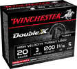 Winchester Double X High Velocity Turkey Load 20 ga. 3 in. 1 5/16 oz. 5 Shot 10 rd. Model: STH2035