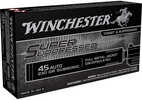 Winchester Super Suppressed Pistol Ammo 45 ACP 230 gr. FMJ 50 rd. Model: SUP45