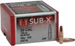 Sub-X (Subsonic  Expanding) Bullets Deliver Big results Without a Big Bang! Designed To Provide Deep Penetration Below The Speed Of Sound, Sub-X features a Lead Core. Long grooves In Its Gilding Metal...