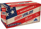 <span style="font-weight:bolder; ">Winchester</span> USA <span style="font-weight:bolder; ">Valor</span> Pistol Ammo 45 ACP 230 gr. FMJ 100 rd.