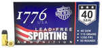 1776 USA Lead Free Sporting Pistol Ammo 40 S&W 115 gr. LFB 50 rd. Model: 1776040115