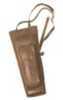 Large Back Quiver That Can Be Worn Over Either Left Or Right Shoulder Is Made Of Brown Leather And features a Zipper Pocket With a Knife And File Holder. (Mfg.3200)