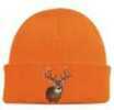 Outdoor Cap Knit Watch Cap Blaze Orange w/Deer One Size Model: KW03DH