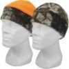 Fleece All-Purpose Camouflage Beanie Hat, Reversible To Blaze Fleece In Crown. One Size Fits All.