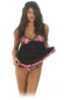 Weber Naked North Pink Lace Baby Doll Set Lg