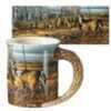 Unique Sculpted Handles And Bas Relief Terry Redlin images Make These mugs a Sure Gift Item Winner. 16Oz. Dishwasher And Microwave Safe. 4.25"H.