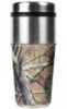 Insulated Travel Tumbler Has a Leather-Like Realtree Camo Sleeve And a Spill-Resistant Lid. Holds 16 Oz.