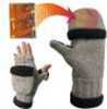 A Fleece Lined Ragg Wool Glove With Retractable Thumb And Pocket In The Cap For Heat Factory Warmers. Keep Your Fingers And Thumb Warm Until You Need To Use Them. ThInsulate Insulation. Exposed Finger...