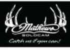 Mathews Solocam decal with antlers. Measures 12" x 9".