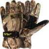 Brushed tricot And Filament Fleece Hybrid Glove With 'WindStopper' Fabric, Amara Palm Patch With 'Hot Shot' Deer Silicon Print, Heater Pack Pocket, Webbed Wrist Strap With Velcro Closure And elasticiz...