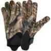 Stretch Polyester Lightweight Hunting Glove With 'WindStopper' Fabric, 'Hot Shot' Deer Silicon Printed Palm, Neoprene Cuff, Rubber Pull Tab With raised Rubber Design And Velcro Closure, RTAP.