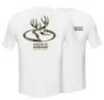 Primos White T-Shirt W/Camo Logo S/S Md