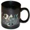 Black Mug Before Hot Liquid Is added, Once Liquid Is added It changes quickly To Camouflage.