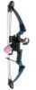 This Kit Includes The Fire Eagle Compound Bow That features Split limbs, Dual cAms, Blue Flame Finish, Stainless Steel Hardware. The Draw Weight Is Adjustable From 40 To 50 Lbs., Draw Length Is From 1...