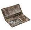 Camouflage Leather Checkbook Cover features a Seven Storage Pocket Design, Clear View Window, And Duplicate Check Divider.
