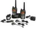 Midland GXT860Vp4 2 Way Radio W/Ear/Mic/Batteries & Charger 42 Chl, 36 Mile Black 2/Pk