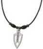20" Pendant Necklace With Black Bone And Black Nickel Accent beads.