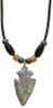 20" Pendant Necklace With Black Bone And Brown Horn Accent beads.