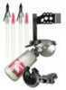 A complete bowfishing kit that includes the Cajun Hybrid Bowfishing reel, two white fiberglass arrows with Piranha points, 25 yards of 250 lb test line and a fishing biscuit arrow rest.
