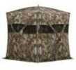 Five hub design for easy setup and take down. Includes ground skirt to keep wind out while containing scent…see for more details.