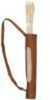 Traditional over the shoulder made from genuine buffalo hide. Features adjustable shoulder strap with metal hardware. Approximately 22 in. long. Holds up to 18 arrows with field points. Fits both Righ...