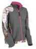Yukon Womens Soft Shell Jacket Mossy Oak Pink/Grey Large Model: WSSJW-PN-L