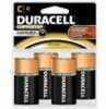 Duracell Coppertop Battery C 4 pk. Model: 041333440019