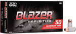 CCI Blazer Pistol Ammo 40 S&W 165 gr. Total Metal Jacket 50 rd. Model: 3589