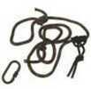 8 ft. linemanâ€™s rope featuring a prussic knot, linemanâ€™s clip, and locking carabineer clip.