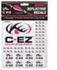 Made from a vinyl which has a 3-5 year rating and are very visible in low-zero light conditions when struck by any source of light.  The small size decals are pre-cut to fit any arrow shaft or crossbo...