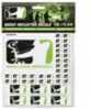 Made from a vinyl which has a 3-5 year rating and are very visible in low-zero light conditions when struck by any source of light.  The small size decals are pre-cut to fit any arrow shaft or crossbo...